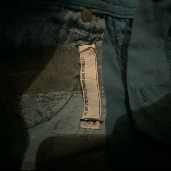 Volcom youth slim straight skater jeans size 26 or juniors size 1 teal blue NWOT - Picture 4 of 10